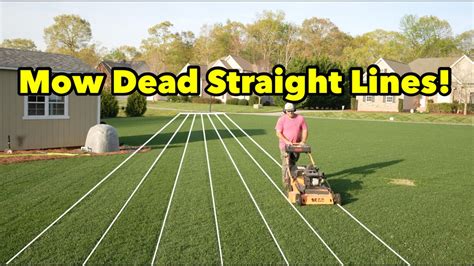 Push Mow Straight Lines Big Lawn Step By Step How To Do It Youtube