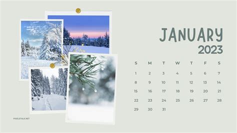 Free Download January Calendar 2023 Desktop Wallpapers 1920x1080 For