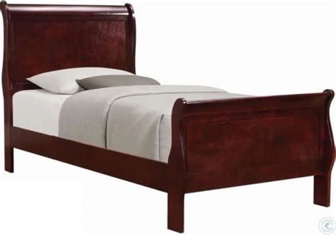 Louis Philippe Cherry Full Sleigh Bed From Coaster Coleman Furniture