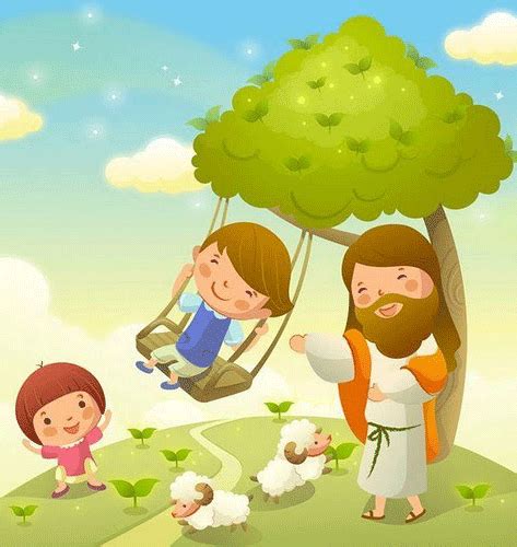 Dibujos De Jesus Con Niños Imagenes Y Dibujos Para Imprimir