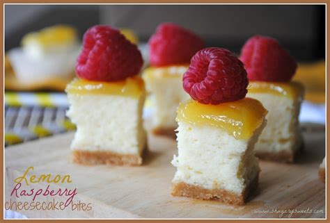 Beat until cream cheese is completely smooth. Lemon Raspberry Cheesecake Bites from www.shugarysweets ...