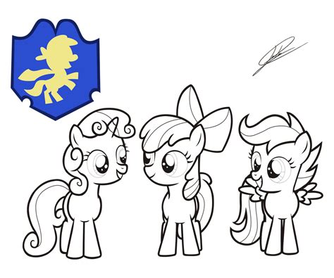 My Little Pony Cutie Marks Free Colouring Pages