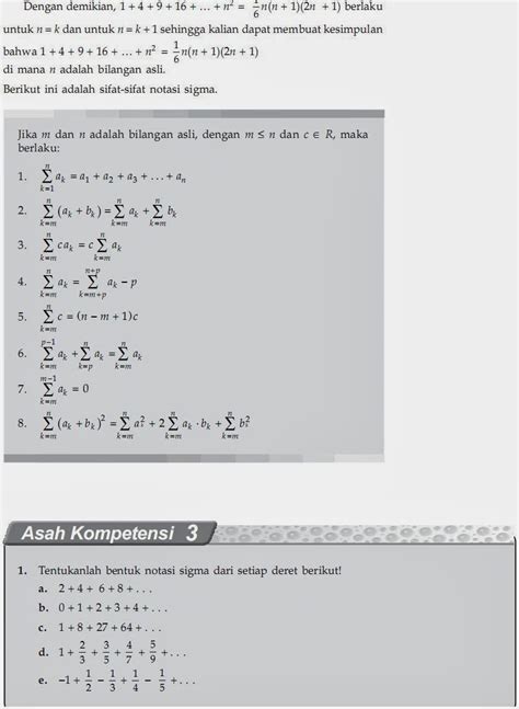 Contoh Soal Notasi Sigma Statistika