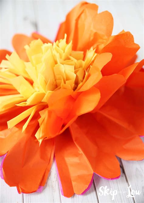 How To Make Tissue Paper Flowers Skip To My Lou