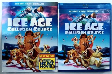 Two Blu Ray Movies With Ice Age Collision Course On Them