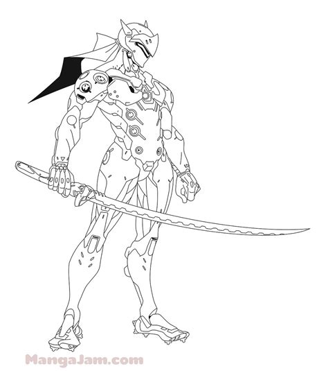 How To Draw Genji From Overwatch Concept Art