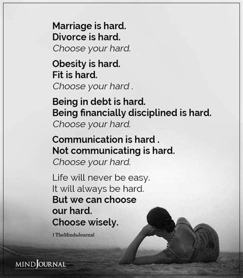 Marriage Is Hard Divorce Is Hard Inspirational Quotes