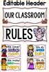 FAIRYTALE CLASS DECOR EDITABLE CLASSROOM RULES POSTERS By Teach To Tell