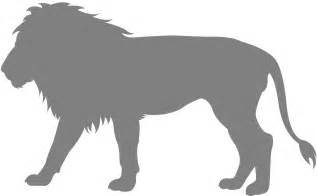 African Lion Silhouette Free Vector Silhouettes