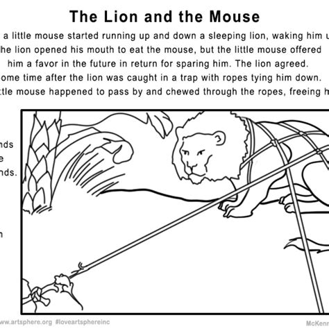 The Lion And The Mouse Art Sphere Inc