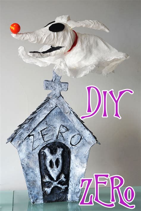Diy Flying Light Up Zero Tombstone Graveyard From The Nightmare Before