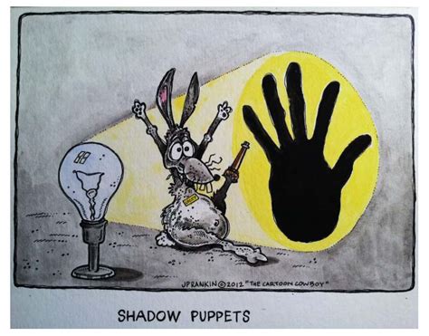 Jp Rankin The Art Of The Cartoon Cowboy Shadow Puppets