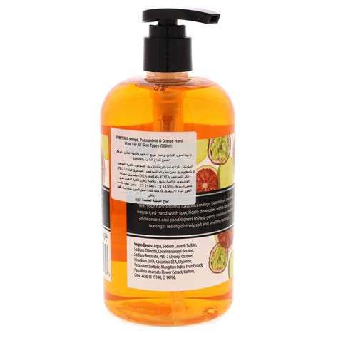 pampered mango passion fruit and orange handwash 500 ml online at best price liquid hand wash