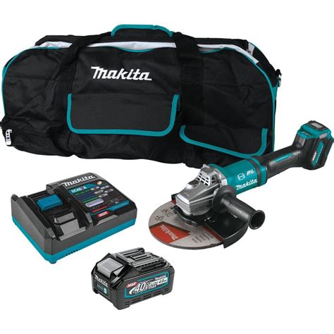 Makita V Max Xgt Brushless Cordless In In Paddle Switch Angle Grinder Kit With Electric