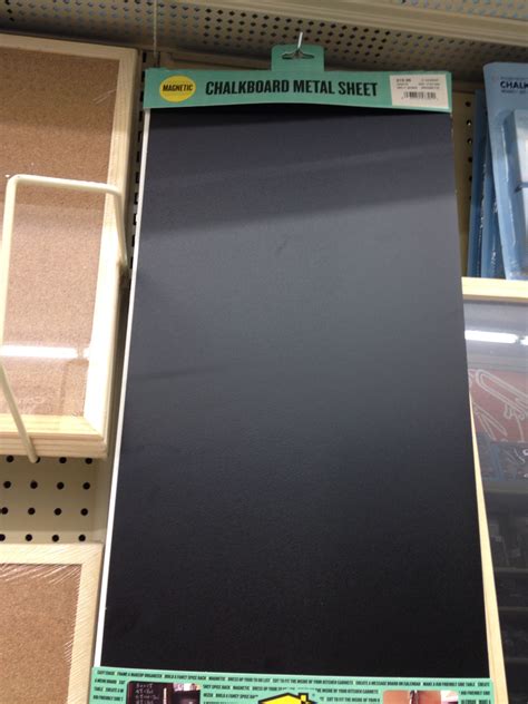 Metal and chalkboard sheets from hobby lobby. | Magnetic chalkboard