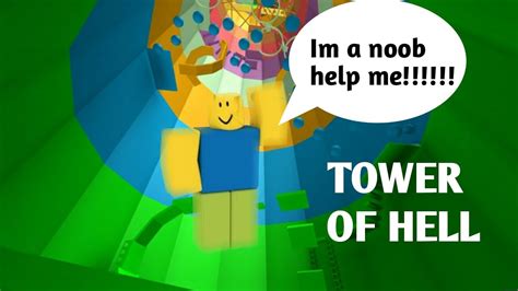 Roblox Noob Gameplay ~ Tower Of Hell Youtube