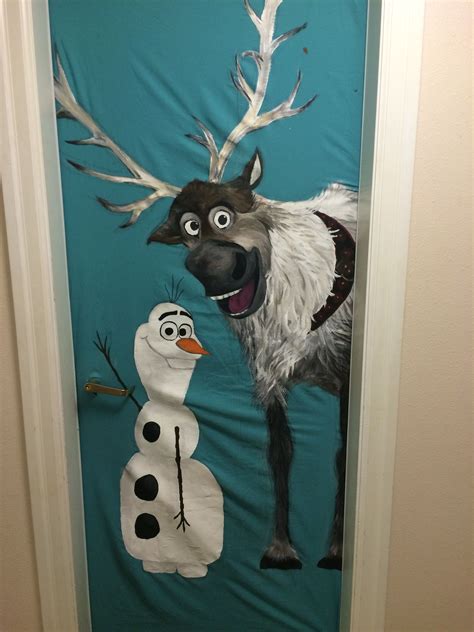 Sven And Olaf Door Decoration Door Decorations Decor Winter Wonderland