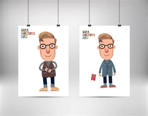 Well Dressed Dad Illustrations On Behance