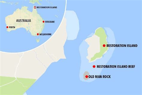 Map Of Restoration Islands Position Within Australia Source