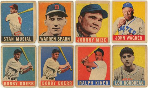 Lot Detail 1948 49 Leaf Baseball Collection 54 Including Hall Of Famers