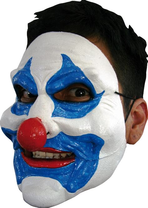 Máscara De Payaso Azul Adulto Halloween