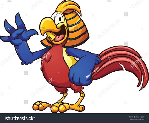 Cartoon Golden Pheasant Vector Clip Art Stock Vector Royalty Free