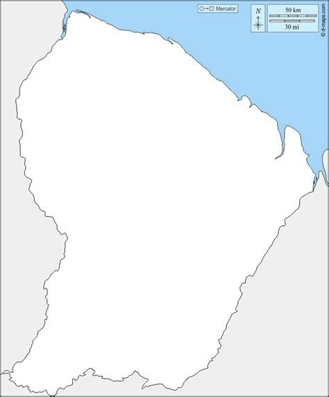 Guyane Carte Géographique Gratuite Carte Géographique Muette Gratuite