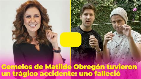 Ellos Son Los Gemelos Diego Y Francisco Hijos De Matilde Obregón Que Sufrieron Fatal Accidente