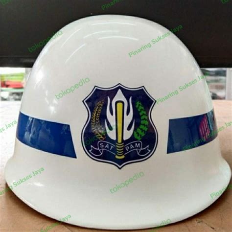 Jual Helm Satpam Pkd Helm Logo Stiker Satpam Jakarta Pusat Pinaring