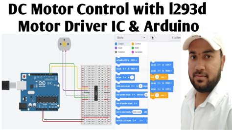 9 Dc Motor Control With L293d Driver Ic And Arduino At Tinkercad