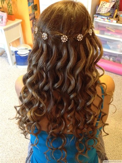 Prom Hair Down Curly With Braid