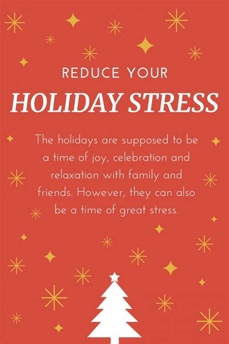 Infographic 5 Tips To Reduce Holiday Stress Health Enews