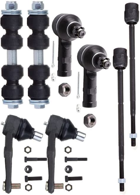 ECCPP Front Suspension Kit Inner Outer Tie Rod Ends Lower Ball Joints