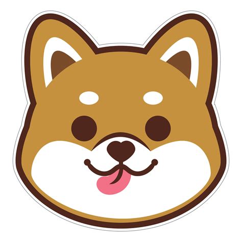 Shiba Inu Head Sticker Doggofashion