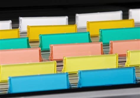 Suspension files are a design feature of many filing cabinet models. Filing Cabinet Organization with Filertek - The Organized Mom