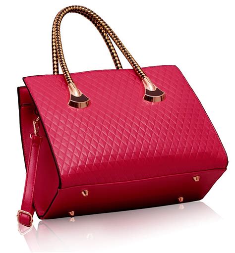 Wholesale Ls00113 Pink Grab Shoulder Handbag