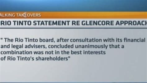 Could Glencorerio Tinto Mega Merger Work