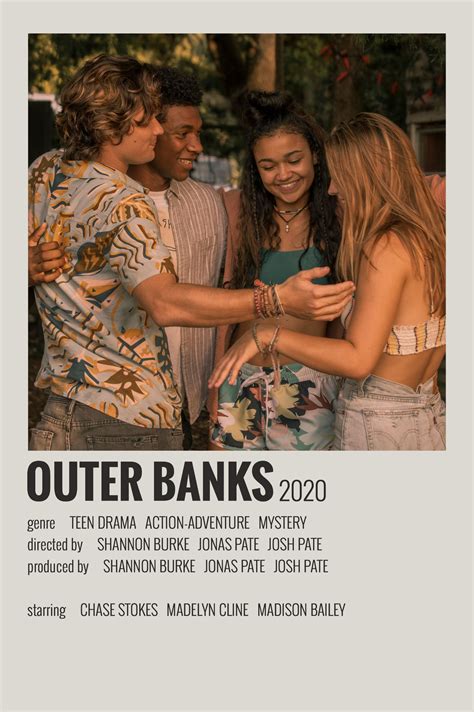 Alternative Minimalist Movieshow Polaroid Poster Outer Banks Movie
