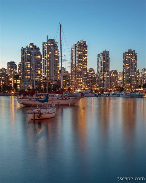 Dusk Over Vancouver Waterfront Photograph By Adam Romanowicz