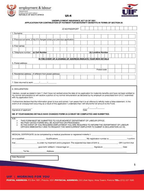 2019 2024 Form Za Ui 4 Fill Online Printable Fillable Blank Pdffiller