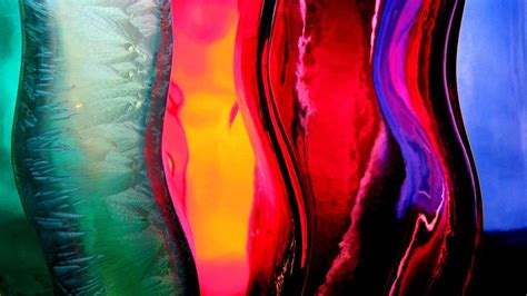 Wallpaper Band Multi Colored Glass Liquid Hd