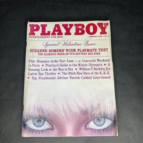 Playboy Magazine February With Suzanne Somers Nude Playmate Test
