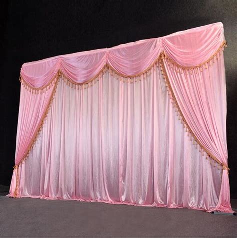 3m6m Velvet Wedding Backdrop Curtain With Swag Backdrop Wedding