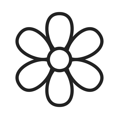 Flower Outline Icon Vector Art At Vecteezy