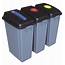 Recycling Bin 3 Bins WITHOUT Wheels  Commercial Cleaning Supplies
