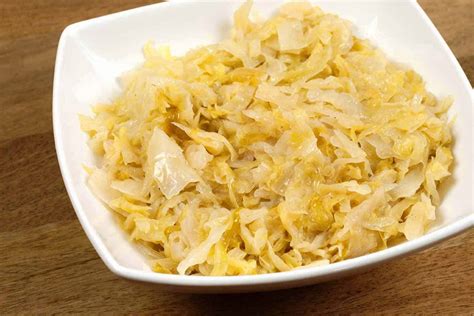 The cabbage is sautéed in butter. Butter-Braised Cabbage Recipe | MyGourmetConnection