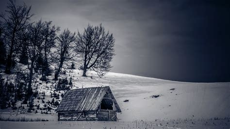 29 Winter Cottage Wallpaper 4k Basty Wallpaper