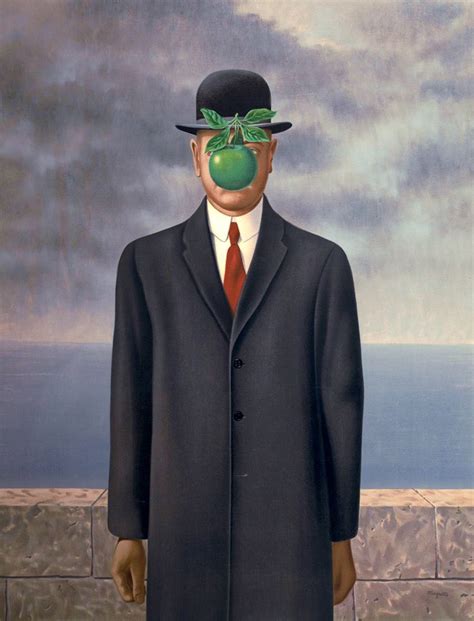 Son Of Man De Ren Magritte Cuadro Surrealista Rene Magritte
