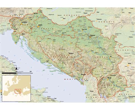 Current Map Of Former Yugoslavia