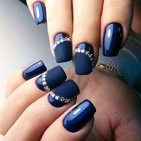 35 Navy Blue Nail Ideas You May Not Have Tried Navy Blue Nails Blue Nails Stylish Nails Designs